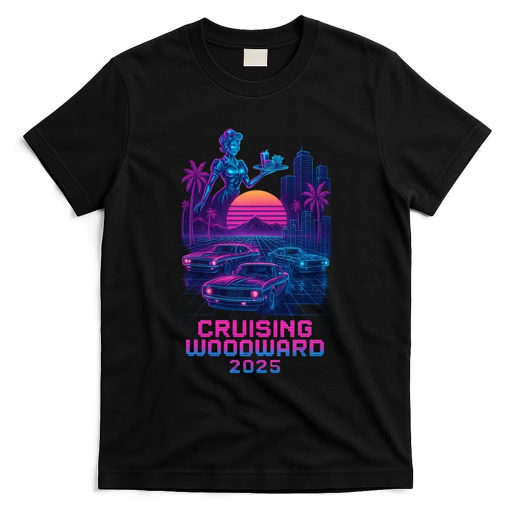 2025 Cruising Woodward Neon Vibes T-Shirt product image 4