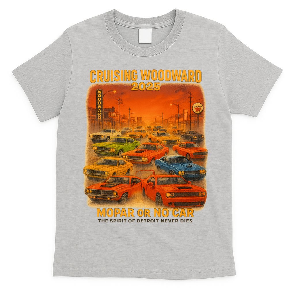 2025 Woodward Mopar Or No Car T-Shirt product image 5