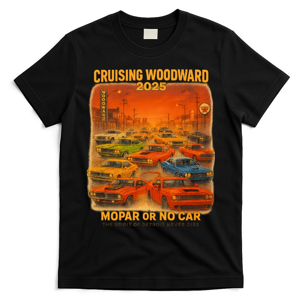 2025 Woodward Mopar Or No Car T-Shirt product image 4