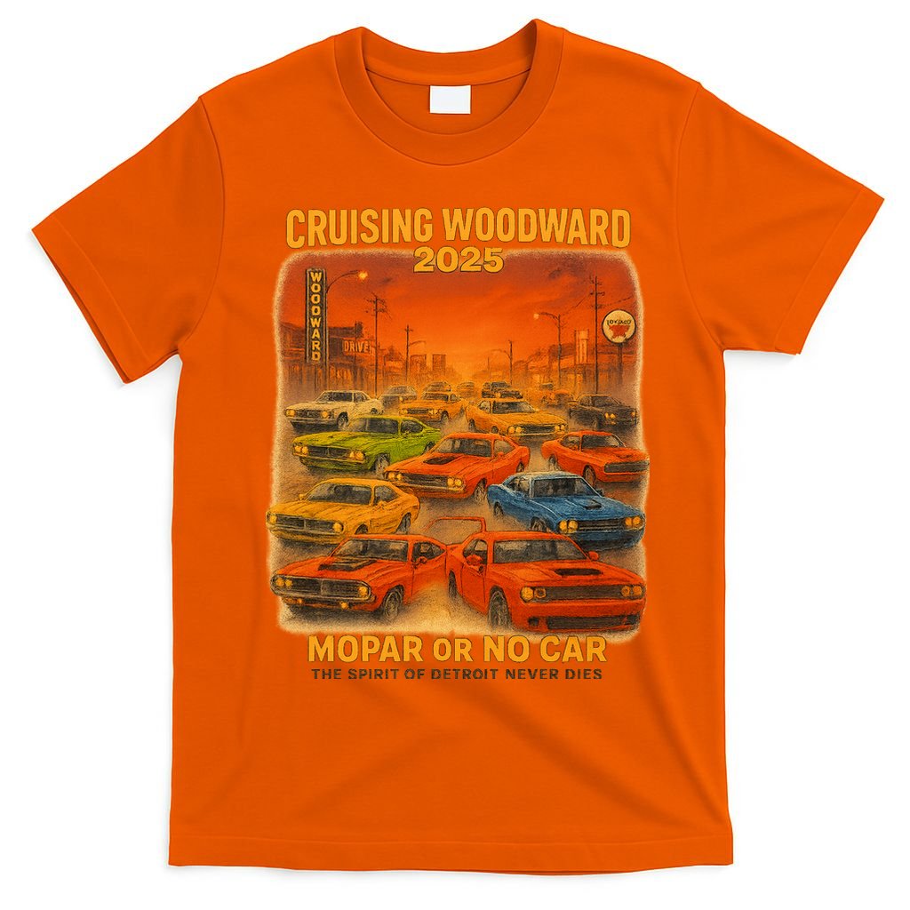 2025 Woodward Mopar Or No Car T-Shirt product image 3