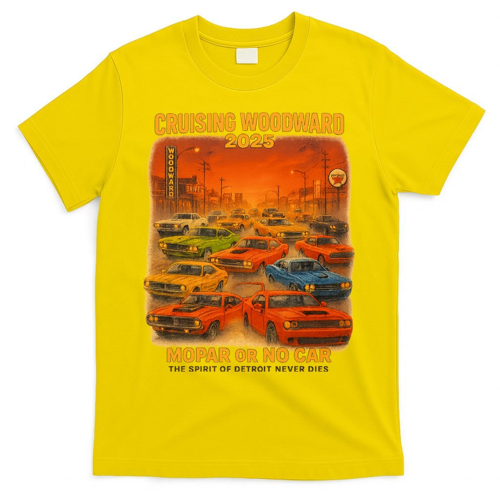 2025 Woodward Mopar Or No Car T-Shirt product image 2