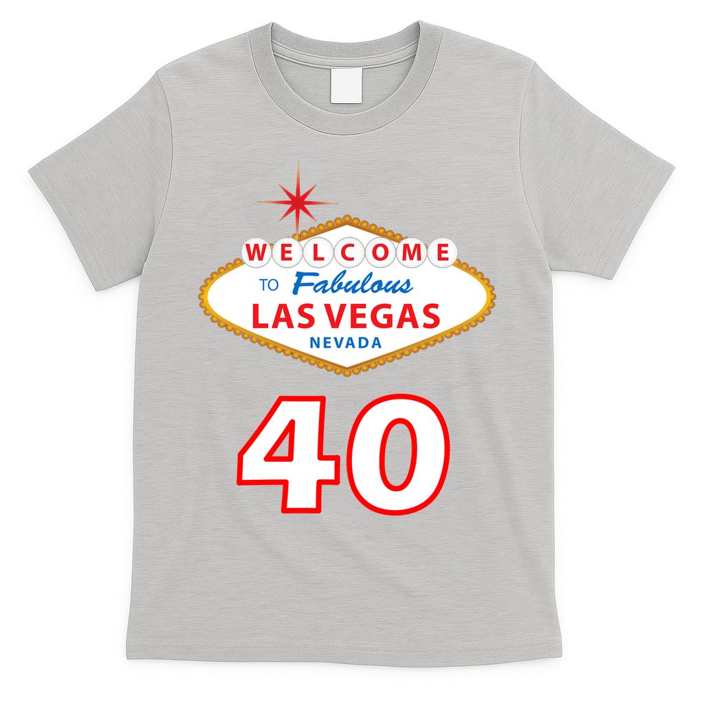 40 Years Old In Vegas - 40th Birthday T-Shirt product image 9