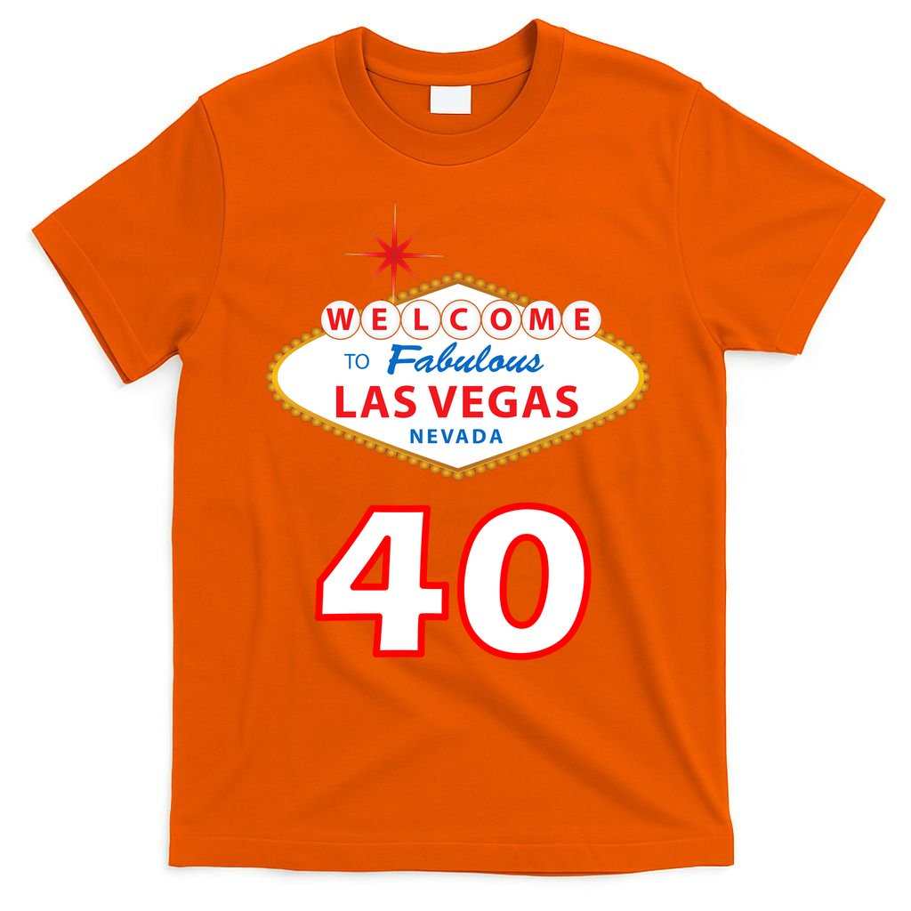 40 Years Old In Vegas - 40th Birthday T-Shirt product image 5