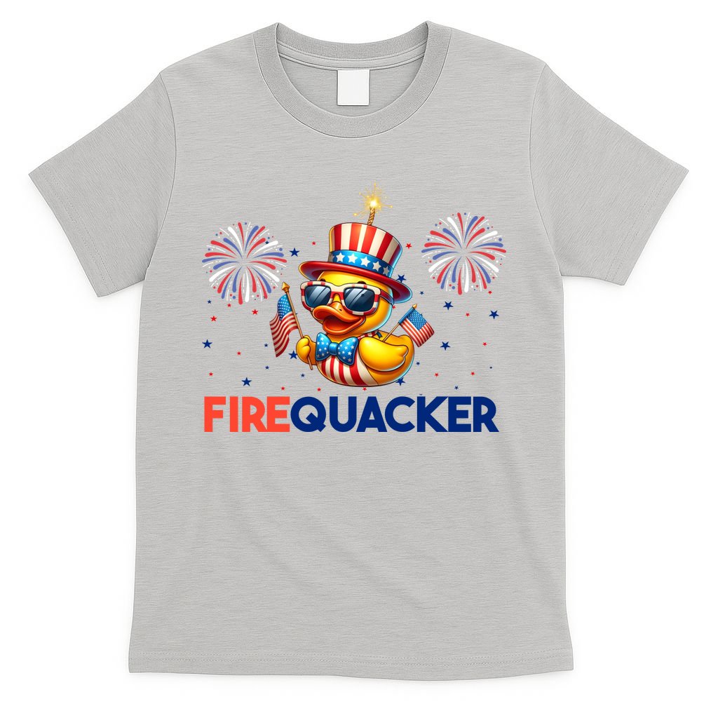 4th Of July Cute Duck Firequacker Patriotic Funny T-Shirt product image 5