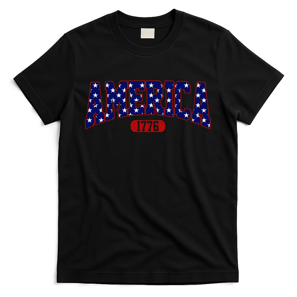 America 1776 Retro 4th Of July Independence Day T-Shirt product image 4