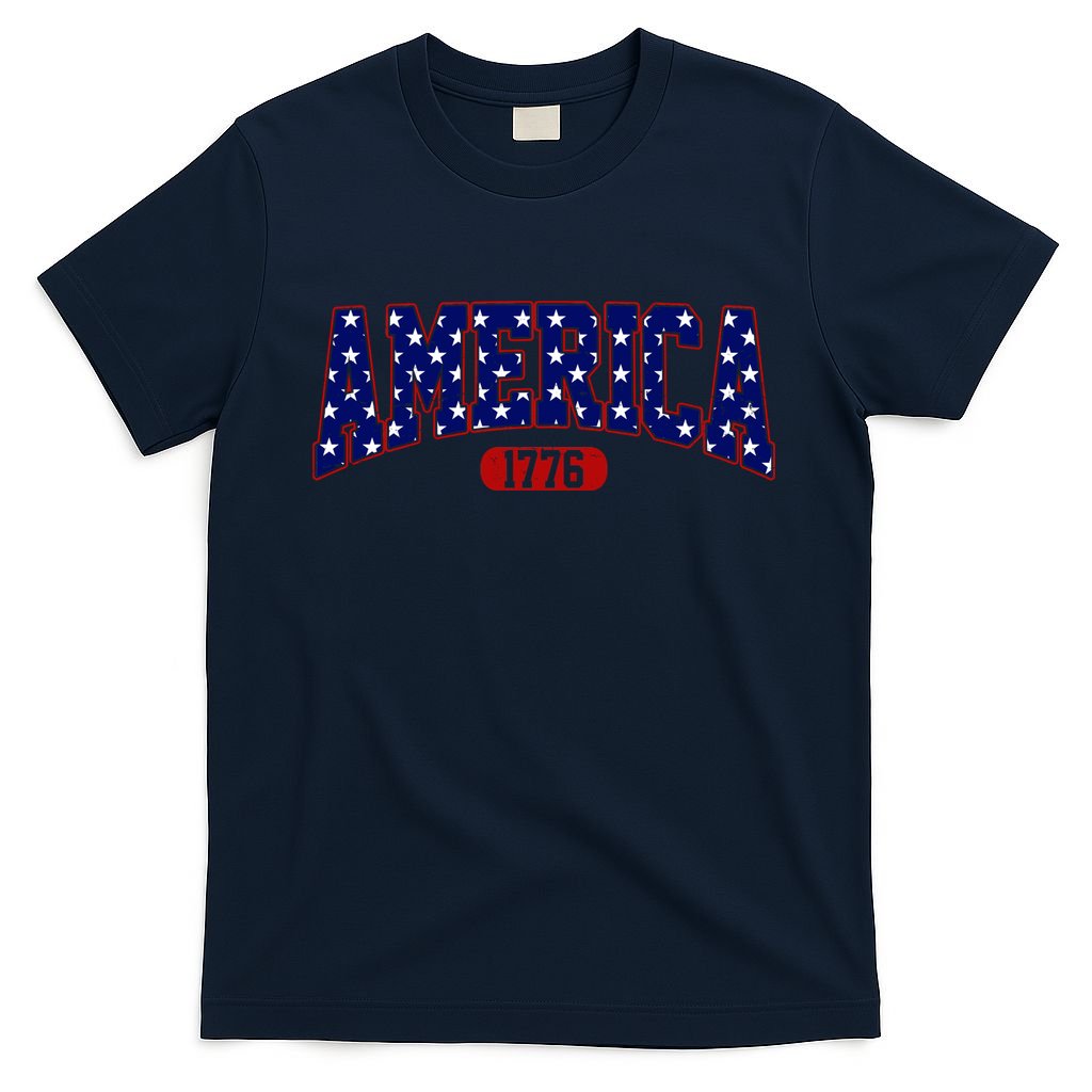 America 1776 Retro 4th Of July Independence Day T-Shirt product image 1