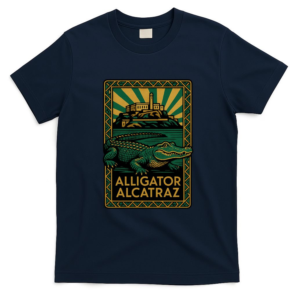 Alligator Alcatraz Art Deco T-Shirt product image 1