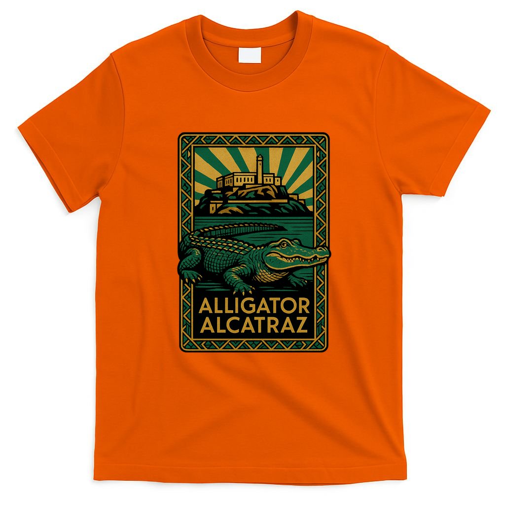 Alligator Alcatraz Art Deco T-Shirt product image 3
