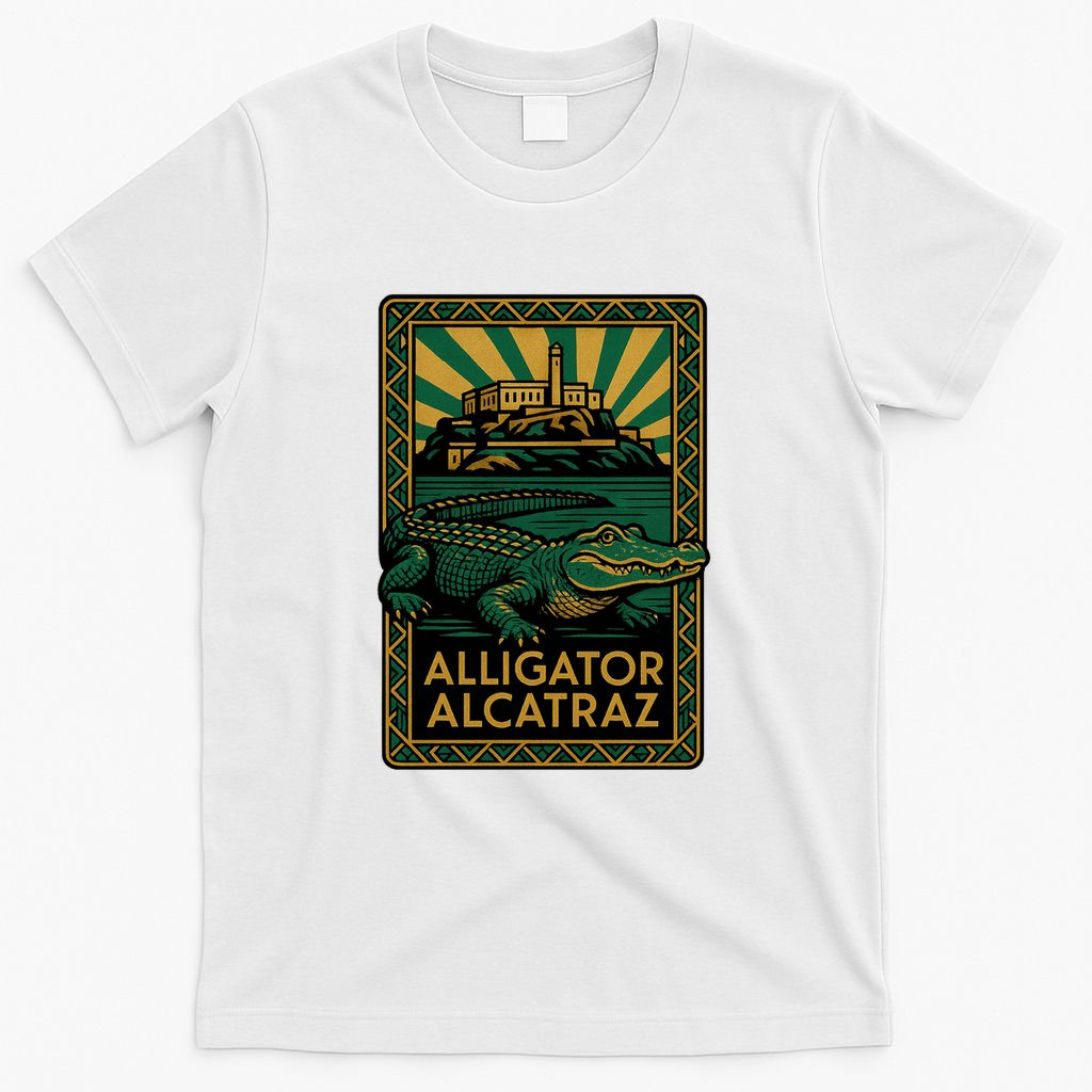 Alligator Alcatraz Art Deco T-Shirt product image 6