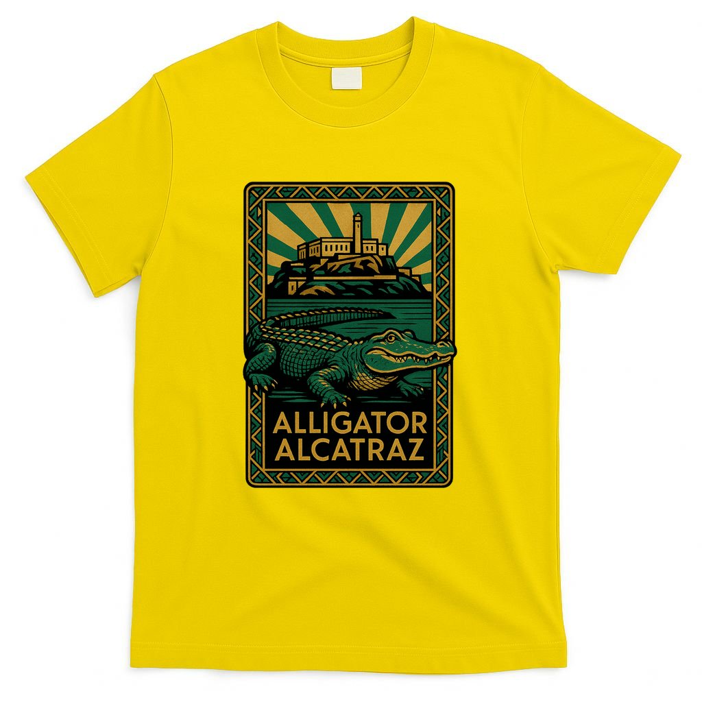 Alligator Alcatraz Art Deco T-Shirt product image 2