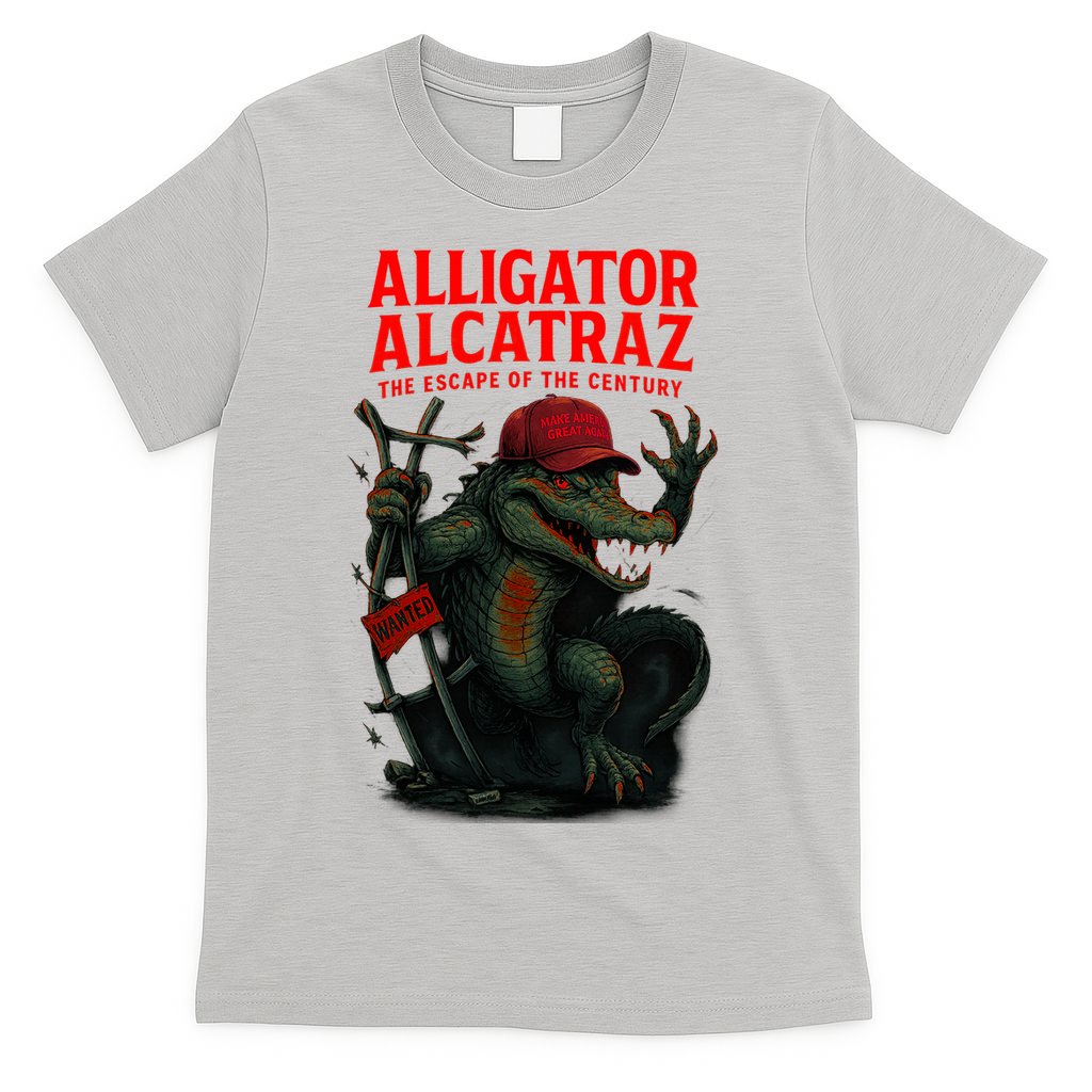 Alligator Alcatraz Escape Warning MAGA T-Shirt product image 5