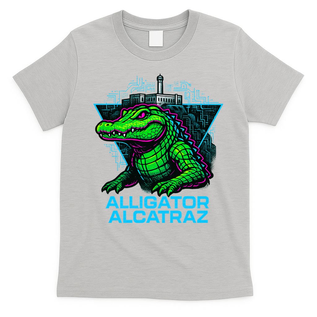 Alligator Alcatraz Neon Cityscape T-Shirt product image 5