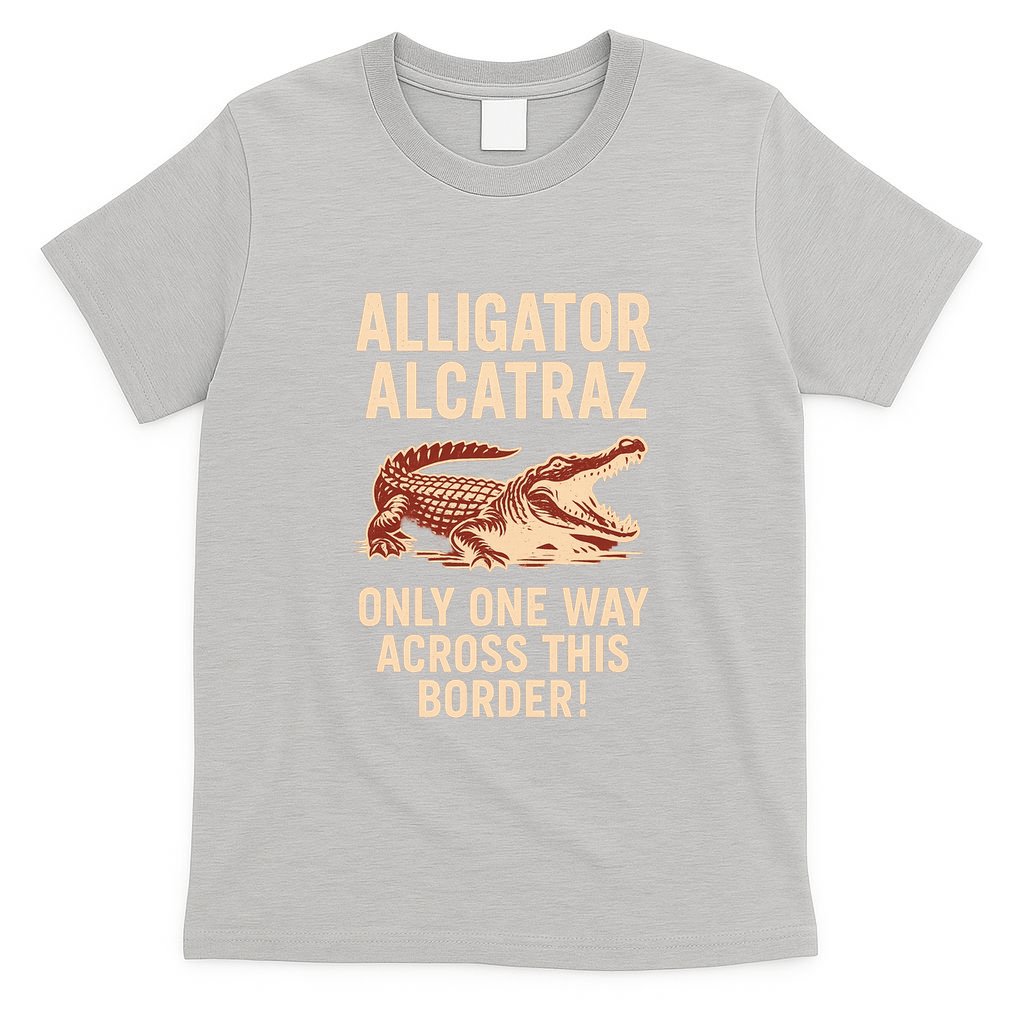Alligator Alcatraz One Way Across This Border T-Shirt product image 5