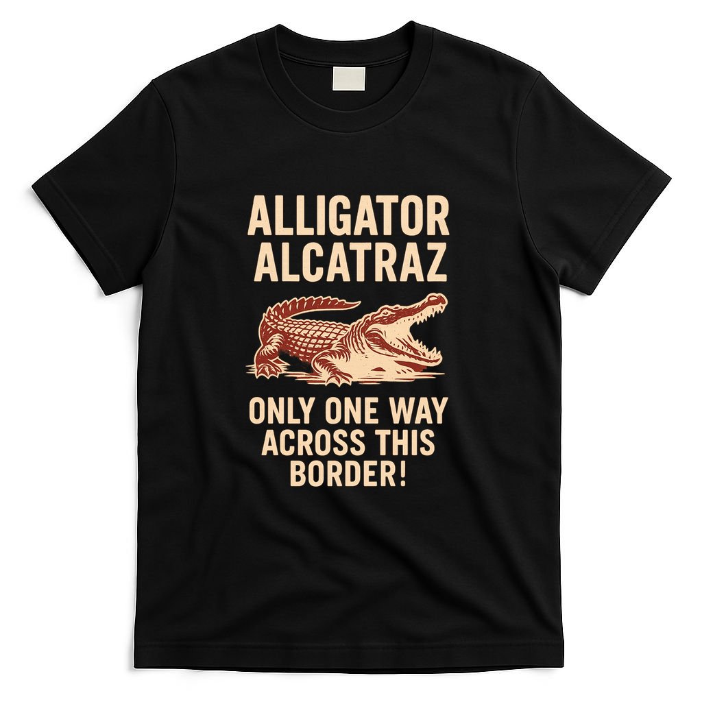 Alligator Alcatraz One Way Across This Border T-Shirt product image 4