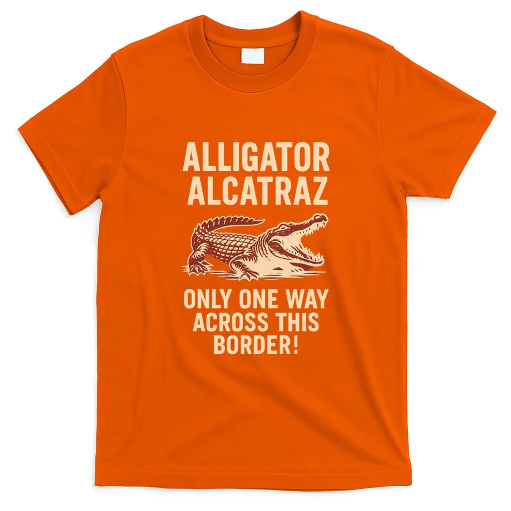 Alligator Alcatraz One Way Across This Border T-Shirt product image 3