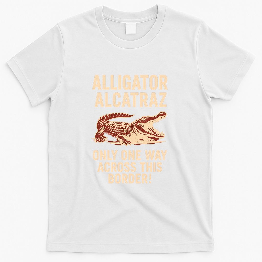 Alligator Alcatraz One Way Across This Border T-Shirt product image 6