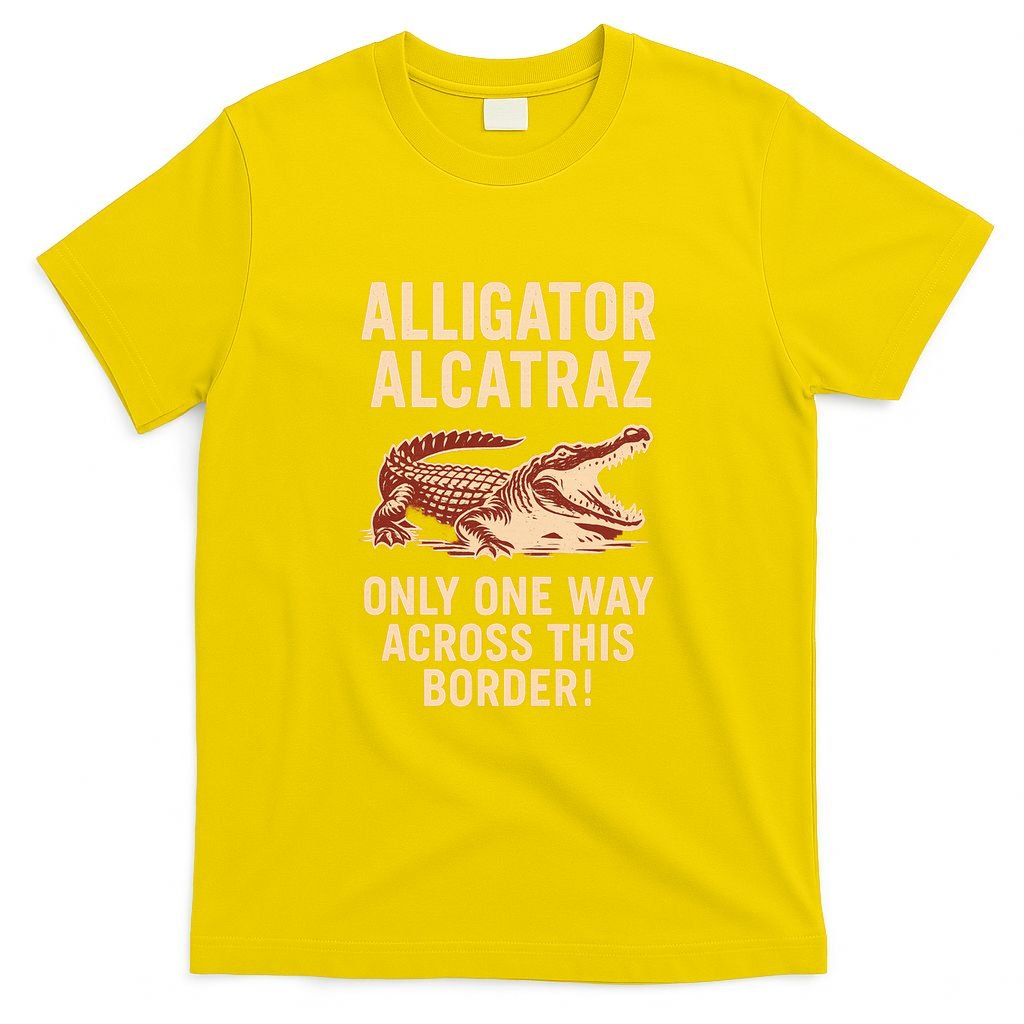 Alligator Alcatraz One Way Across This Border T-Shirt product image 2