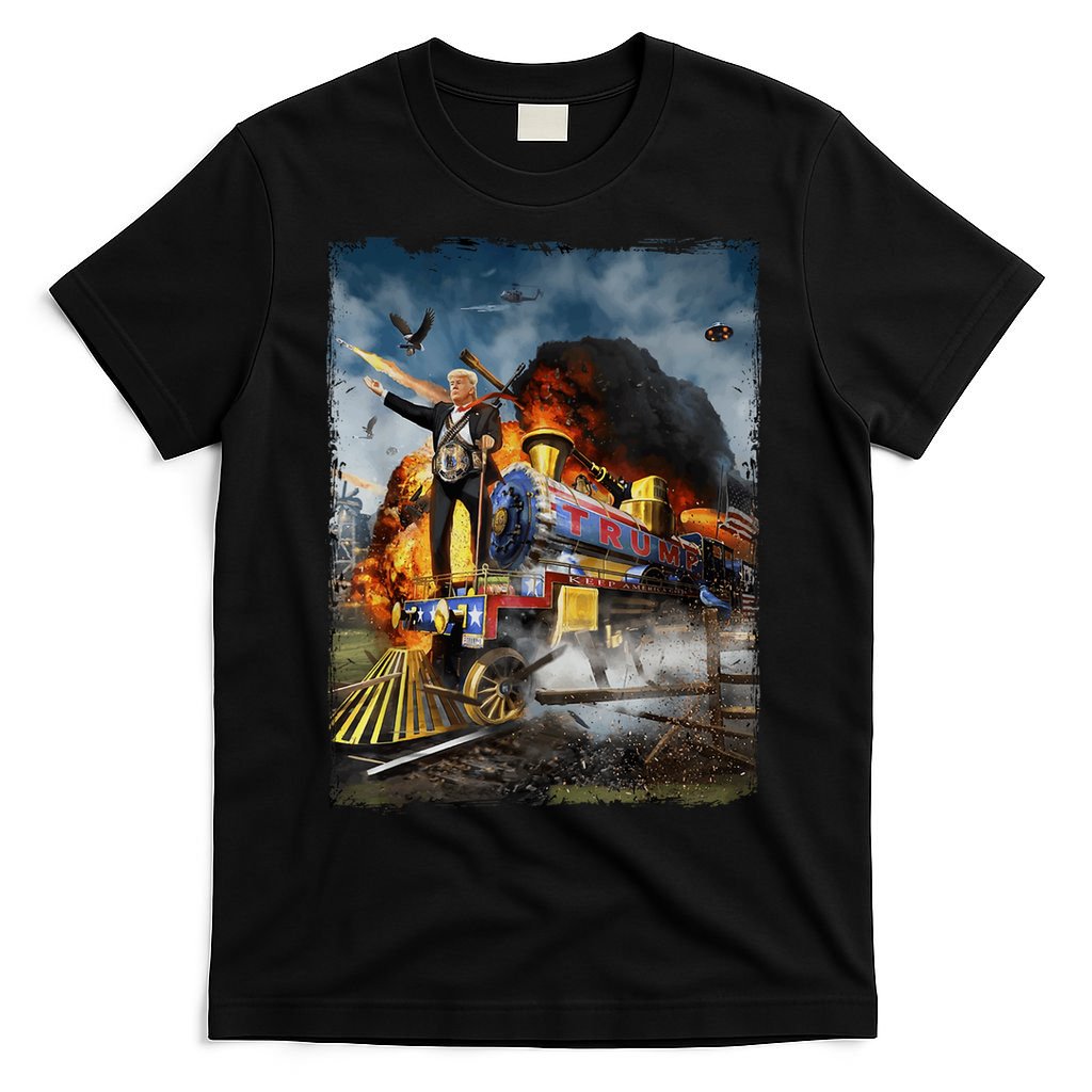 All Aboard The Trump Train Graphic Art T-Shirt product image 4