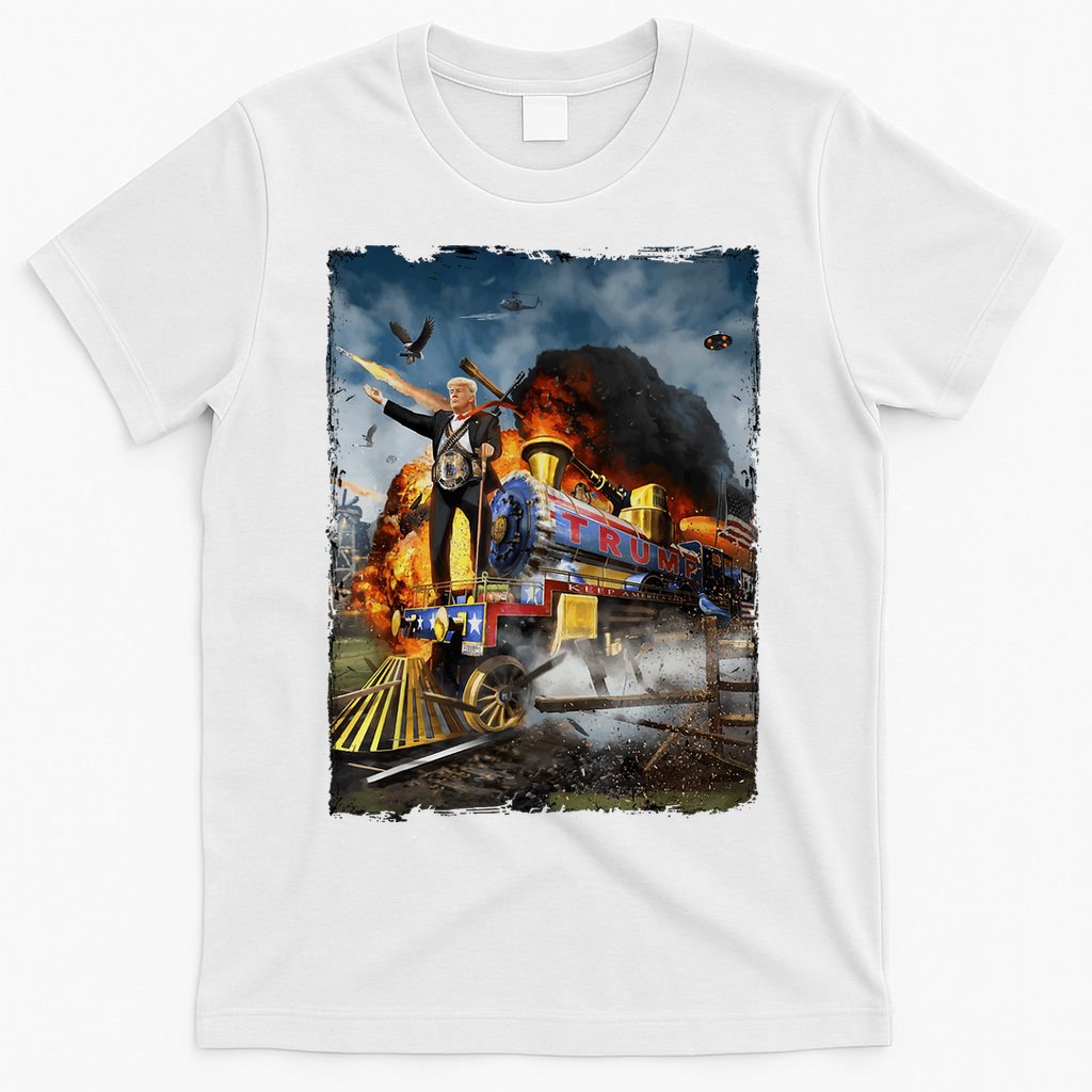 All Aboard The Trump Train Graphic Art T-Shirt product image 6