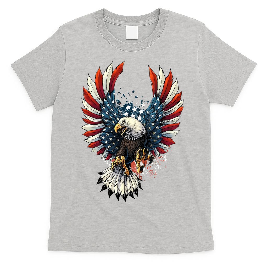 American Flag Bald Eagle 4th Of July USA Patriotic T-Shirt product image 5