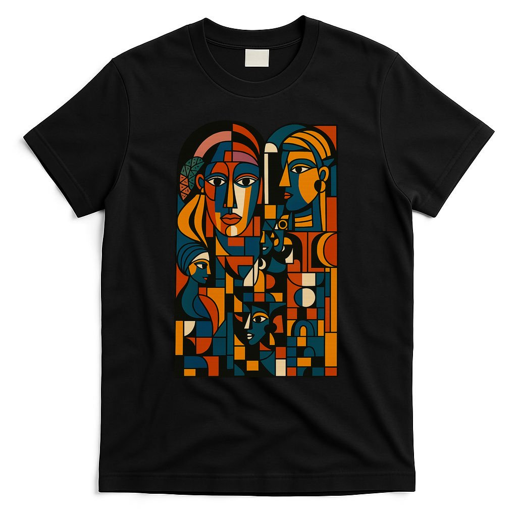 Abstract Faces Montage T-Shirt product image 4