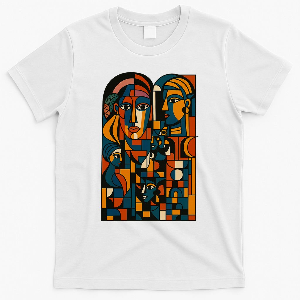 Abstract Faces Montage T-Shirt product image 6