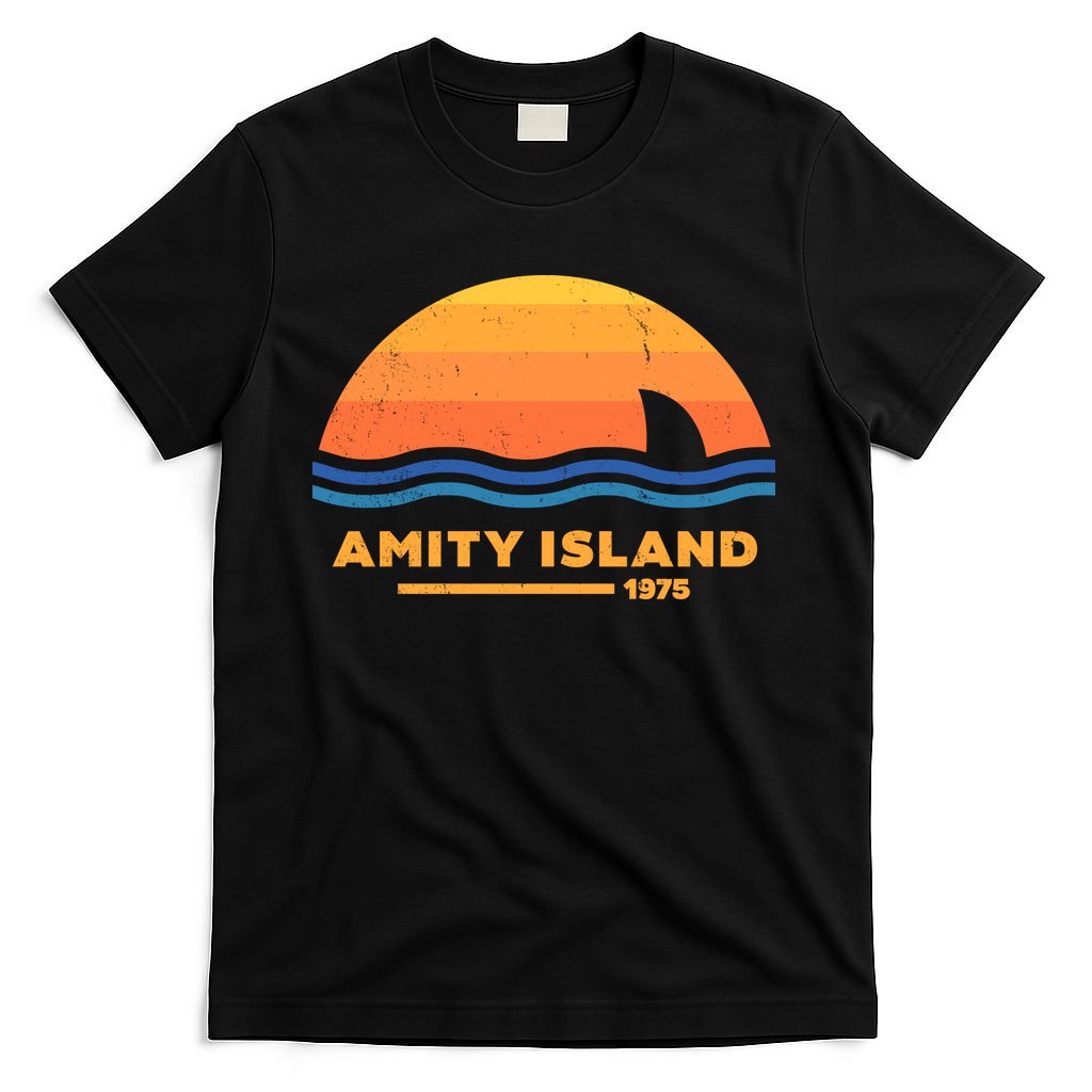 Amity Island 1975 Retro Sunset Movie Vintage T-Shirt product image 4