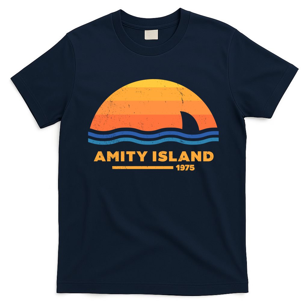 Amity Island 1975 Retro Sunset Movie Vintage T-Shirt product image 1