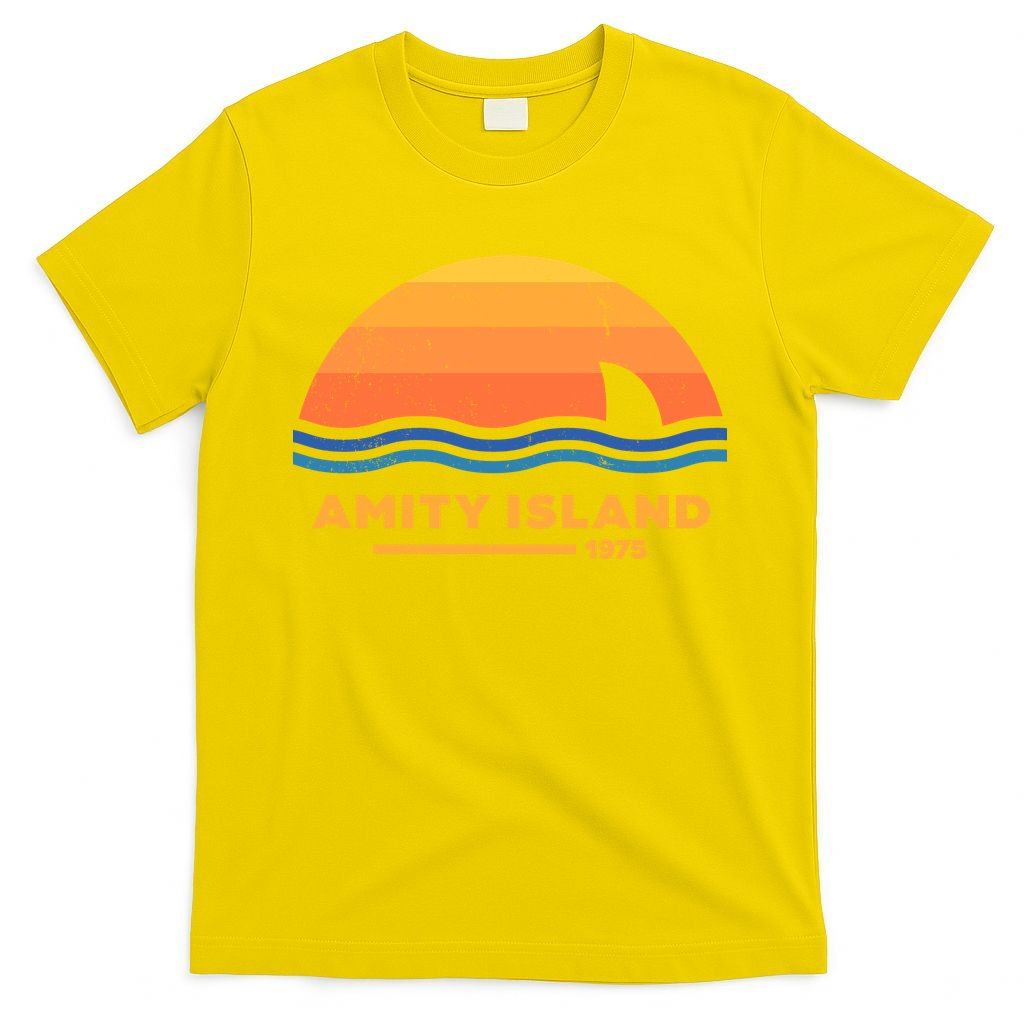 Amity Island 1975 Retro Sunset Movie Vintage T-Shirt product image 2
