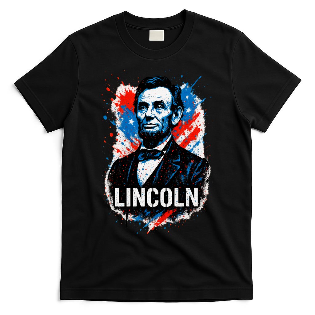 Abraham Lincoln American USA Portrait T-Shirt product image 4