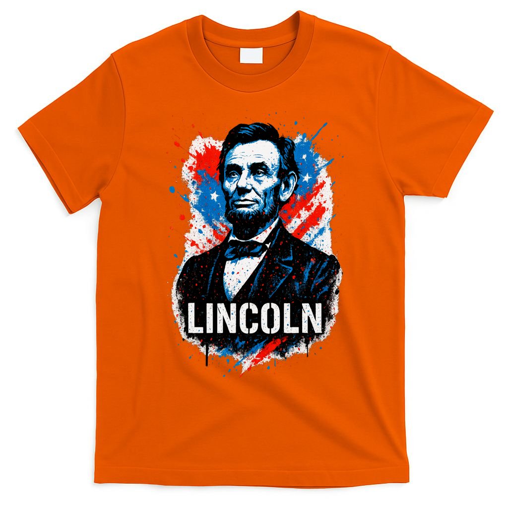 Abraham Lincoln American USA Portrait T-Shirt product image 3