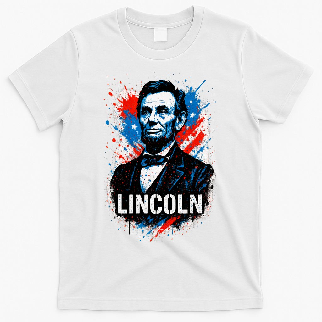 Abraham Lincoln American USA Portrait T-Shirt product image 6