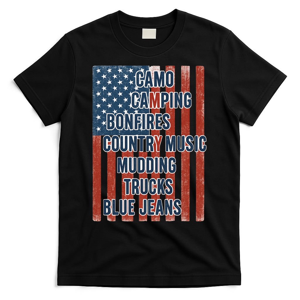 American Life Patriotic USA Flag Camo Camping Bonfires product image 4