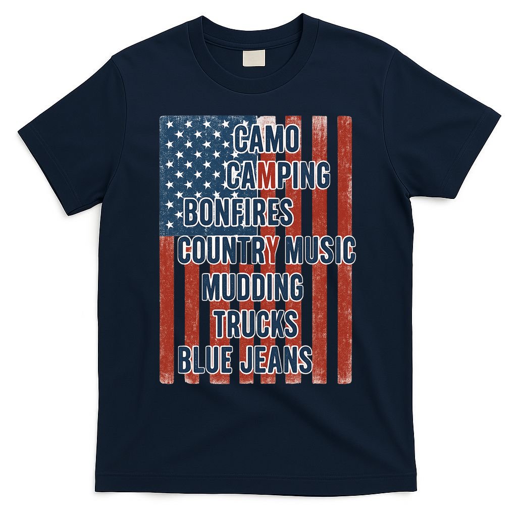 American Life Patriotic USA Flag Camo Camping Bonfires product image 1