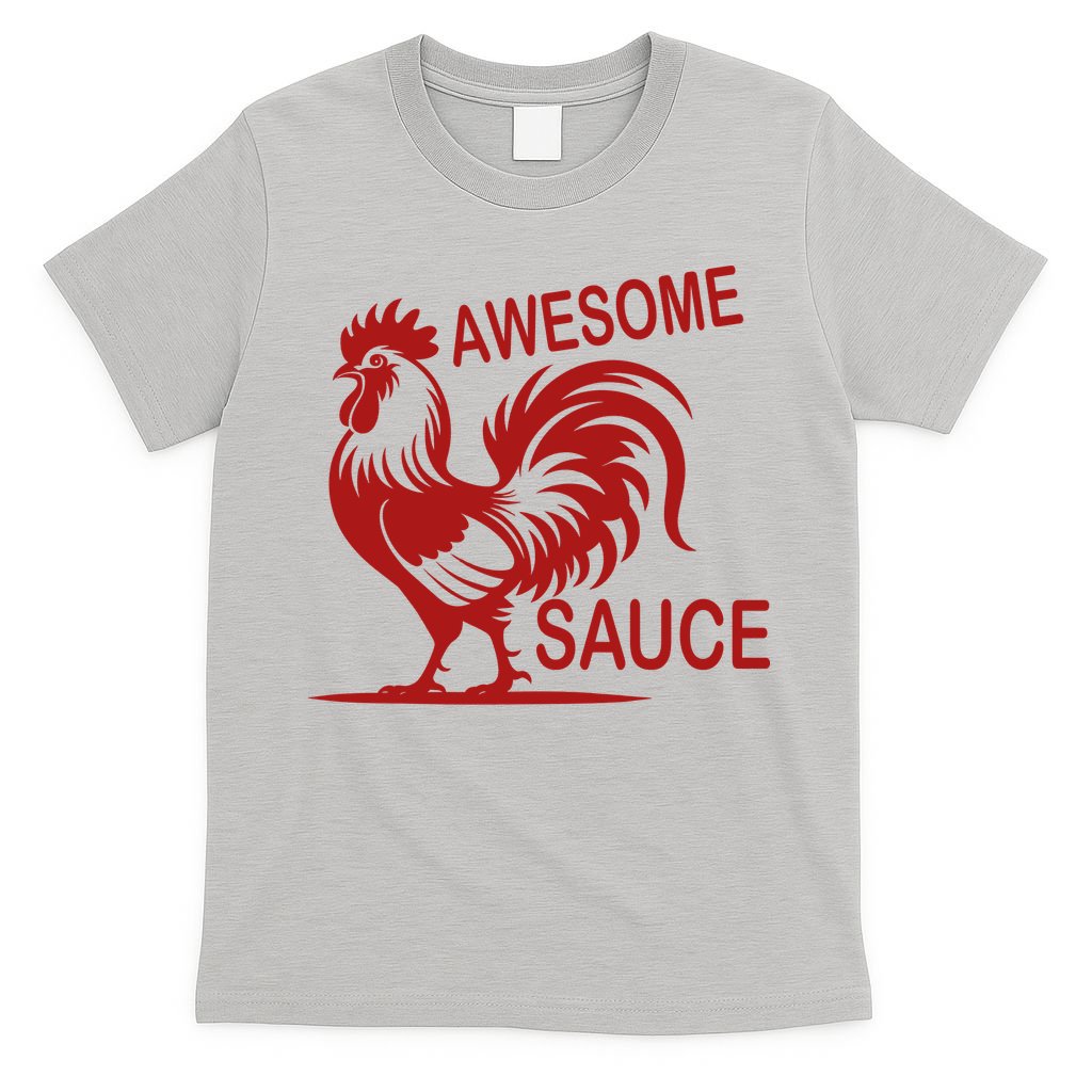 Awesome Sauce With Picture Of Rooster T-Shirt product image 5