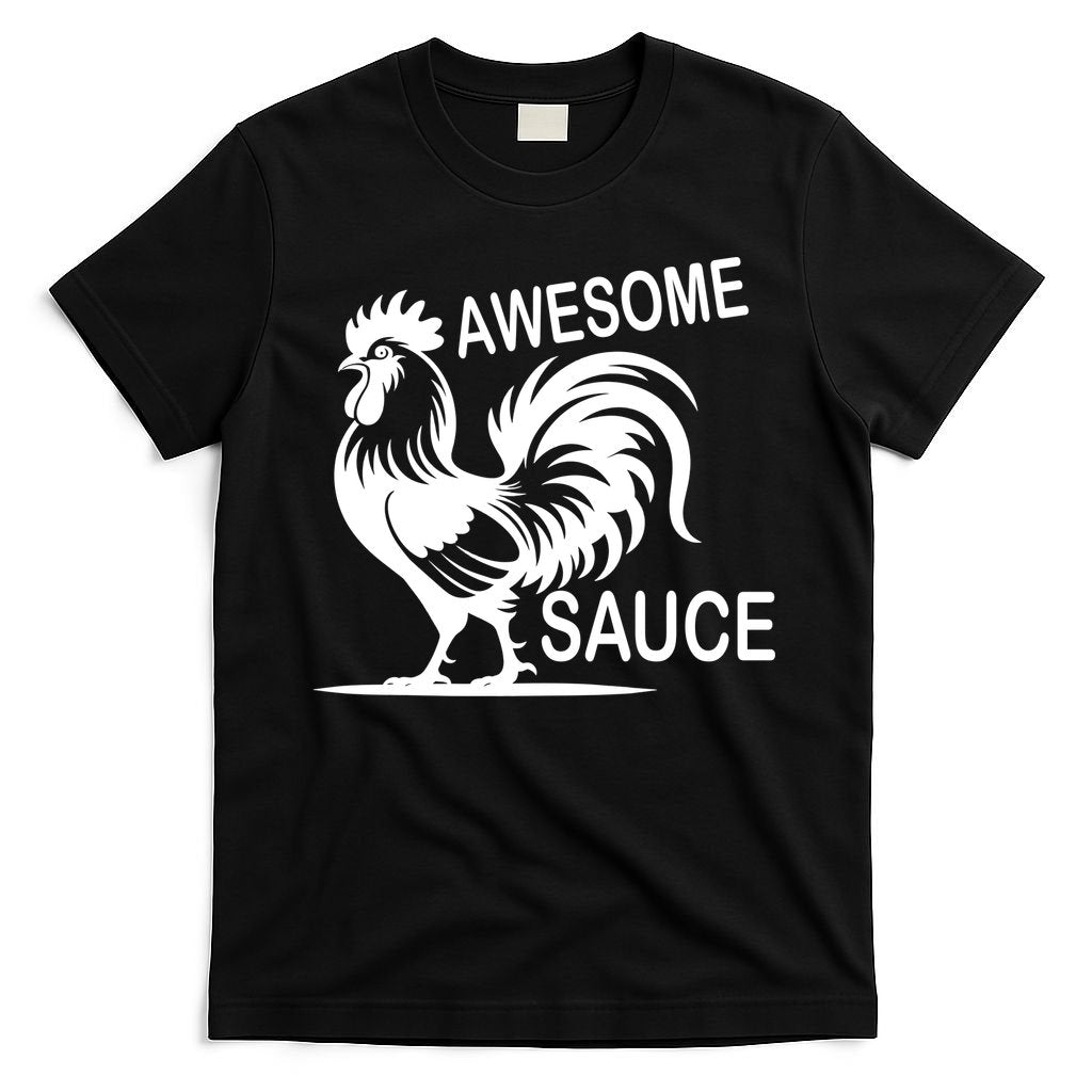 Awesome Sauce With Picture Of Rooster T-Shirt product image 4
