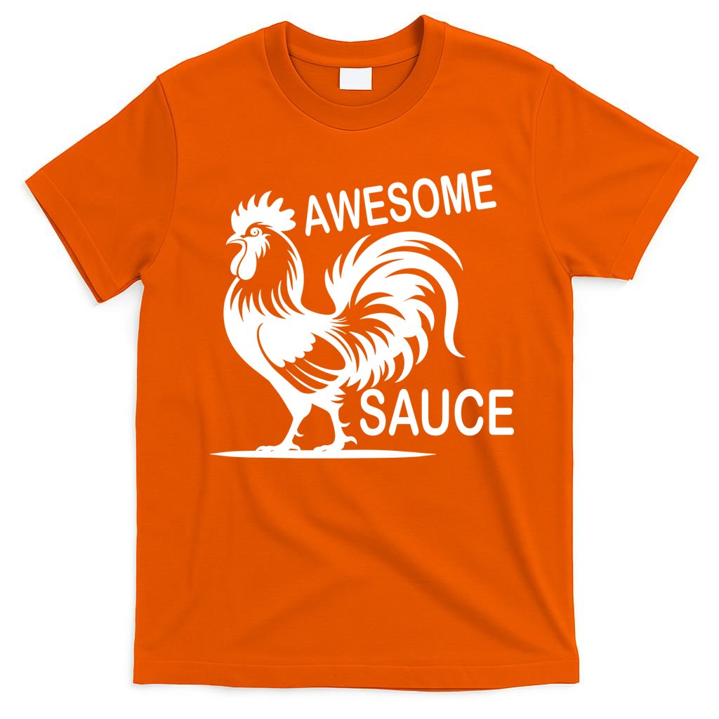 Awesome Sauce With Picture Of Rooster T-Shirt product image 3
