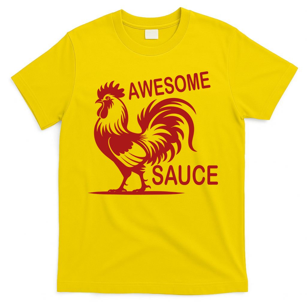 Awesome Sauce With Picture Of Rooster T-Shirt product image 2