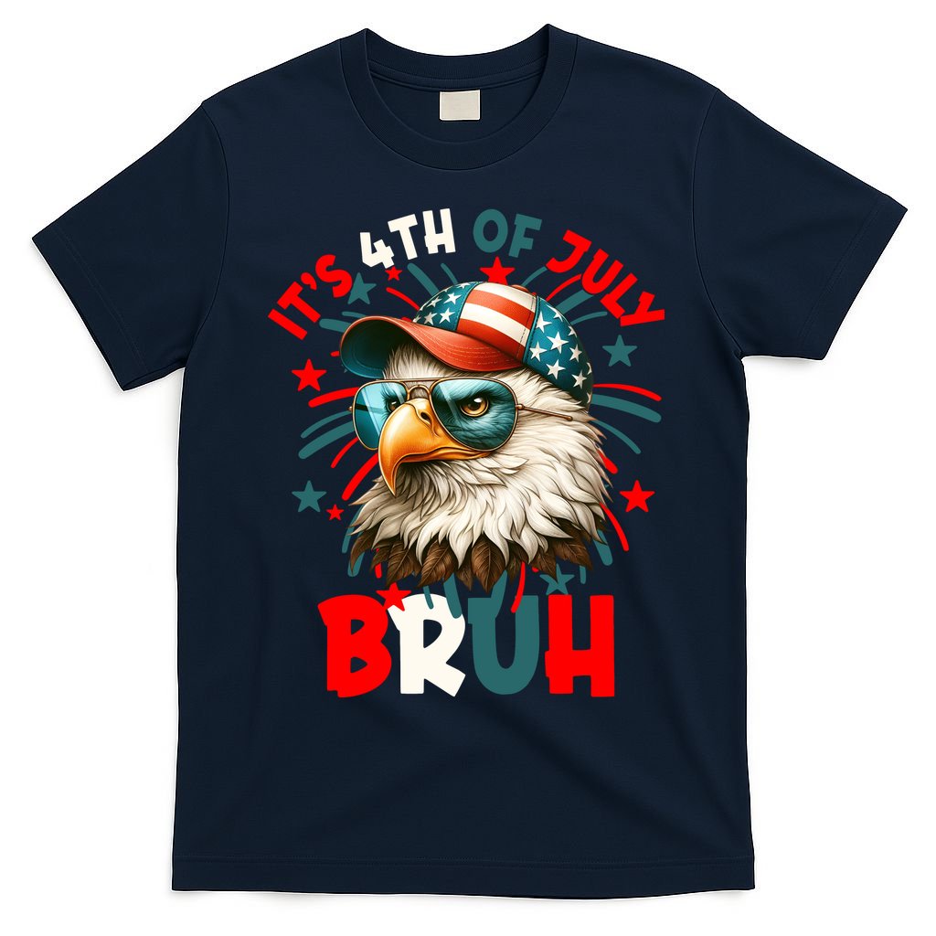 Bruh 4th Of July Bald Eagle Funny T-Shirt product image 1