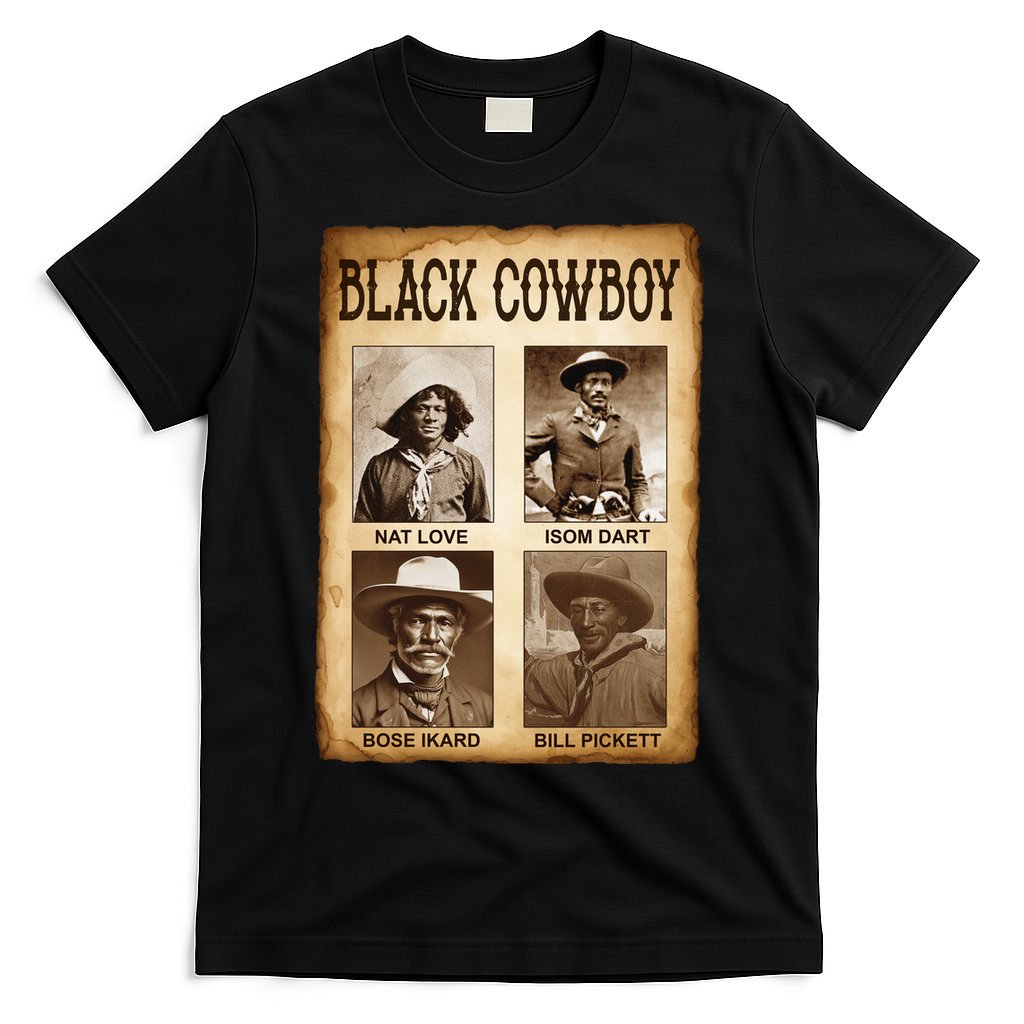 Black Cowboy Western Rodeo Melanin History Texas T-Shirt product image 4