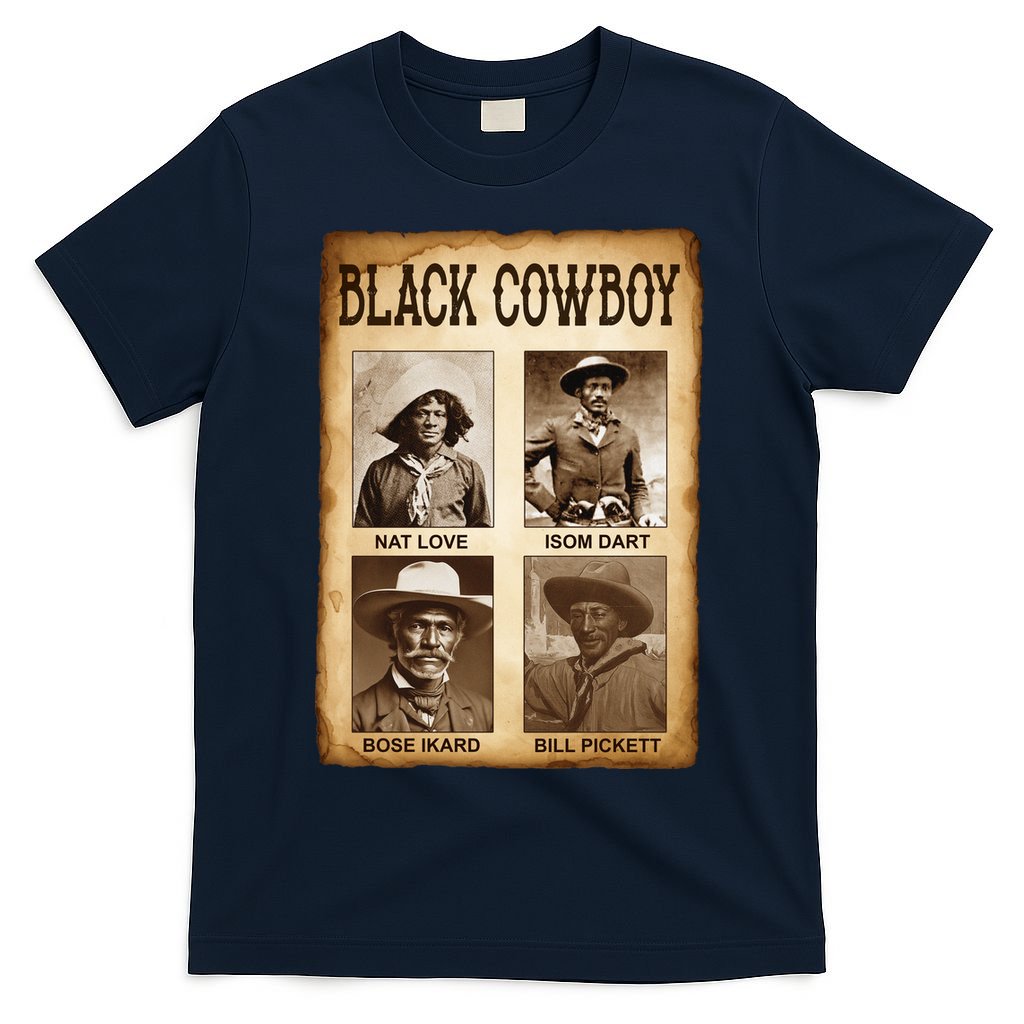 Black Cowboy Western Rodeo Melanin History Texas T-Shirt product image 1