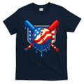 Baseball Drip Patriotic American Flag USA T-Shirt product image 1