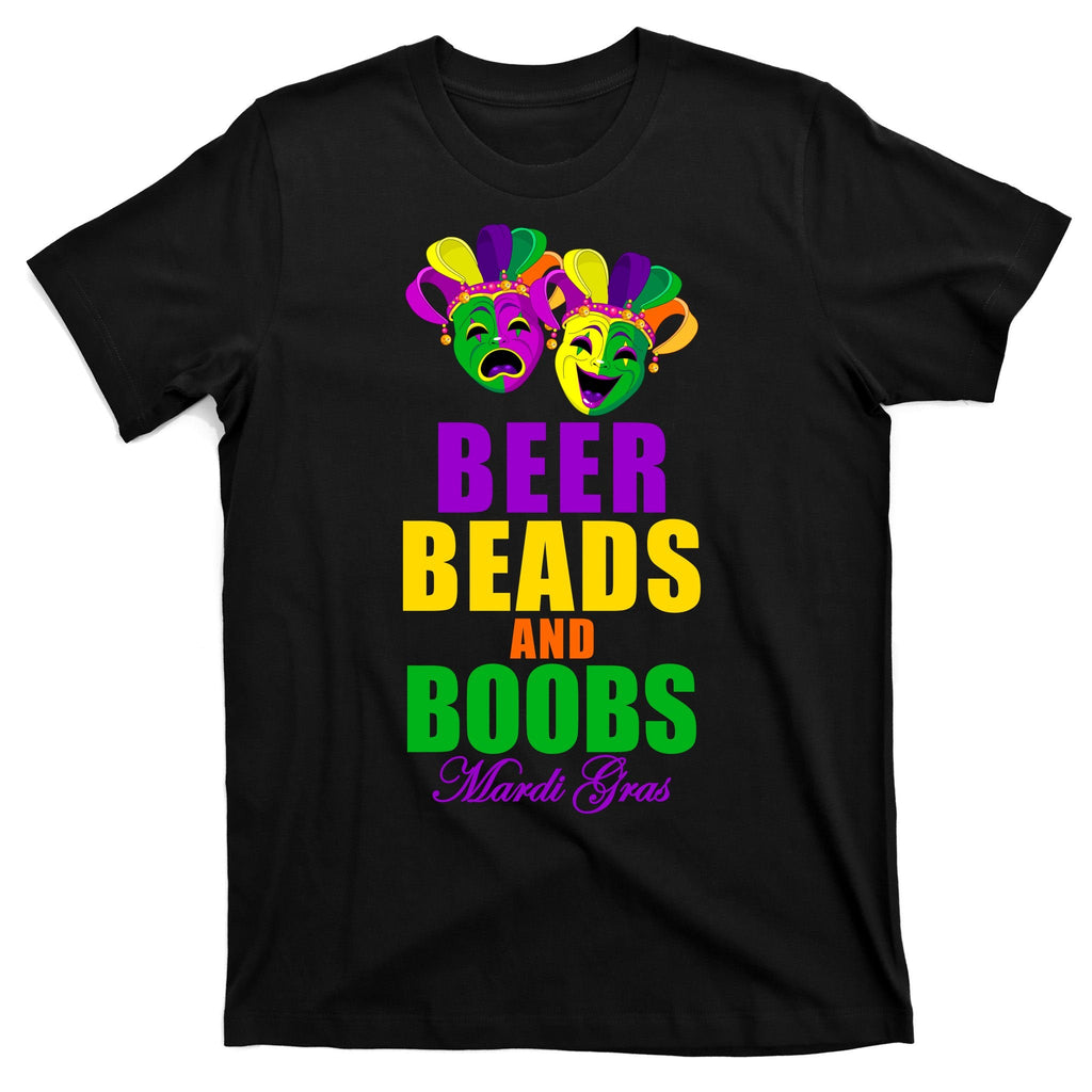 Beer Beads and Boobs Mardi Gras New Orleans T-Shirt product image 7