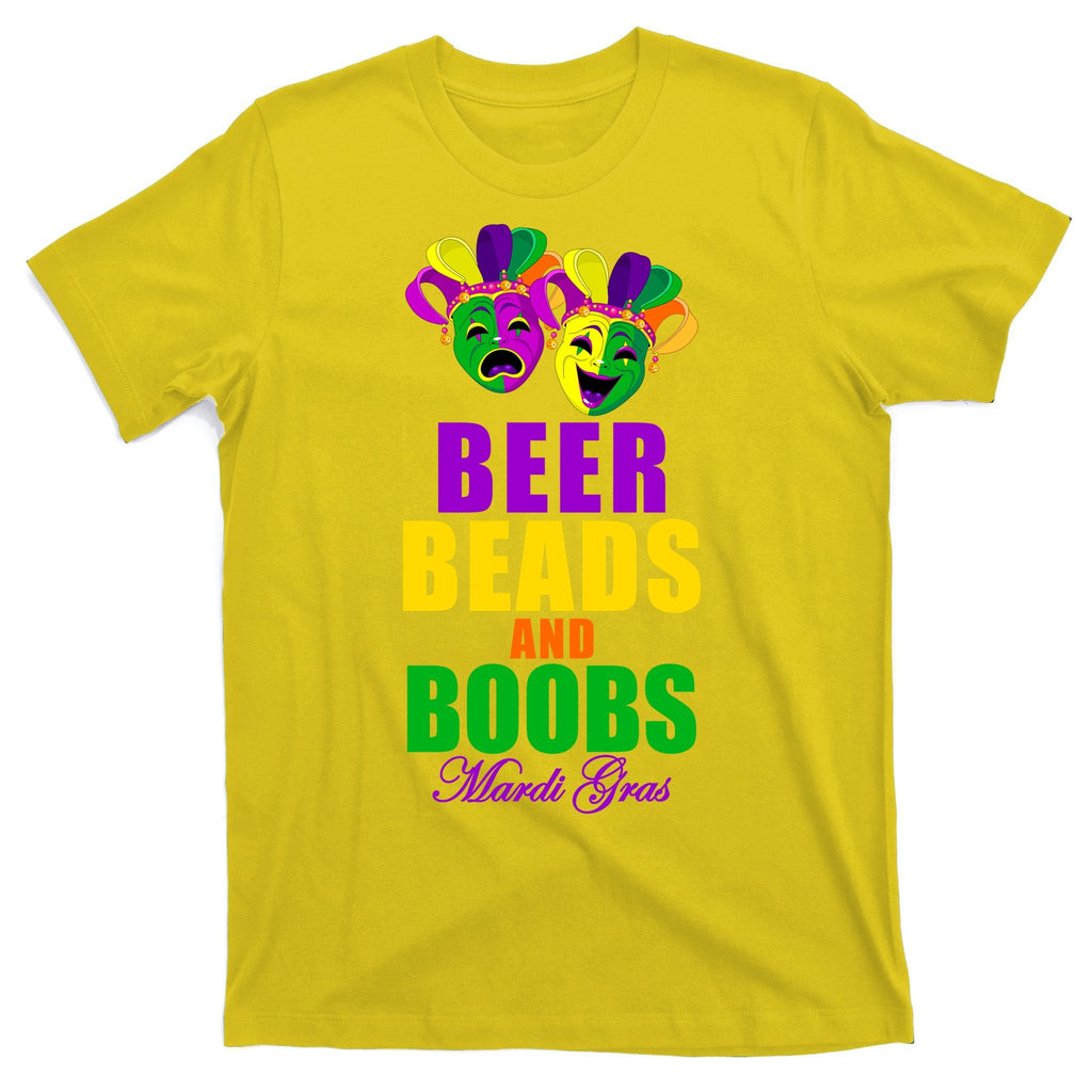 Beer Beads and Boobs Mardi Gras New Orleans T-Shirt product image 3