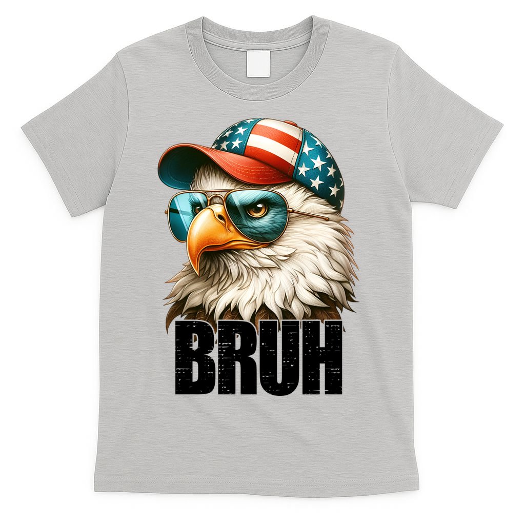 Bruh Fourth 4th Of July Eagle American Patriotic T-Shirt product image 5