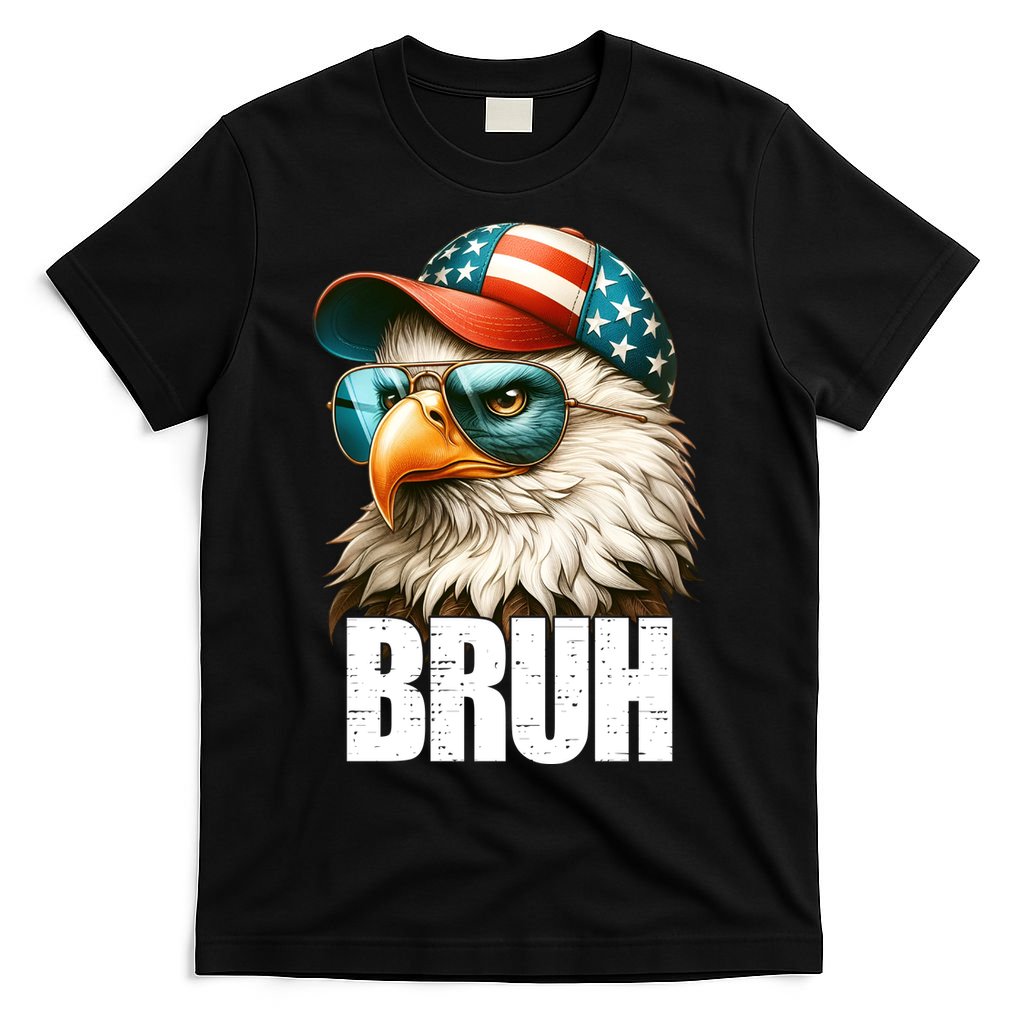 Bruh Fourth 4th Of July Eagle American Patriotic T-Shirt product image 4