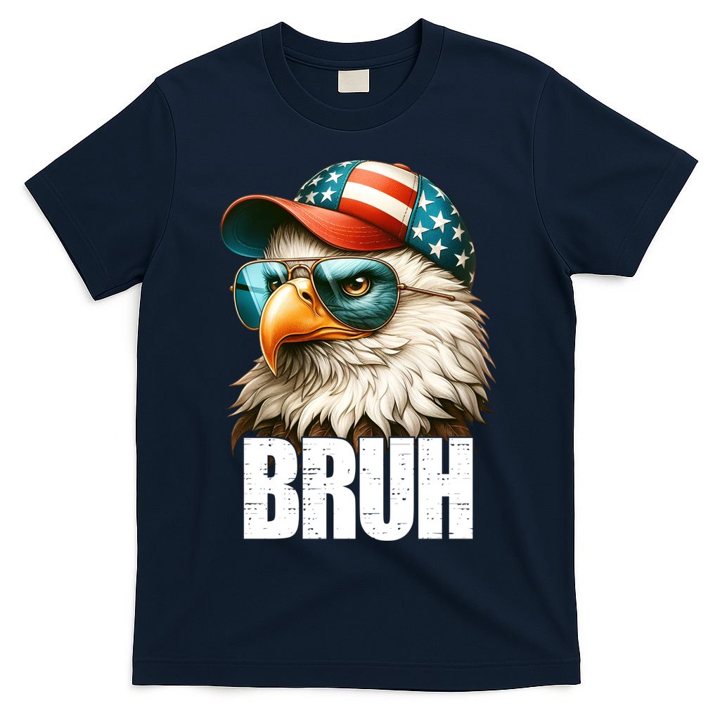 Bruh Fourth 4th Of July Eagle American Patriotic T-Shirt product image 1