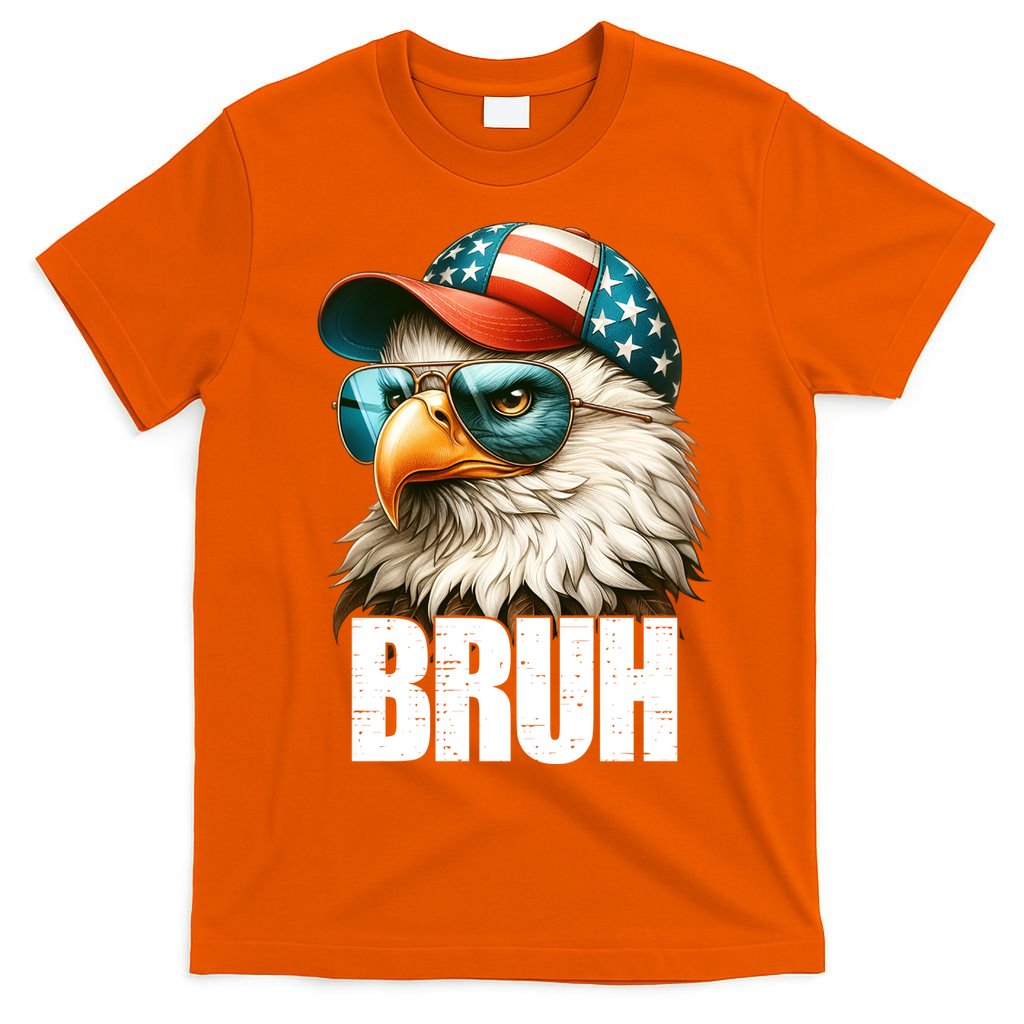 Bruh Fourth 4th Of July Eagle American Patriotic T-Shirt product image 3