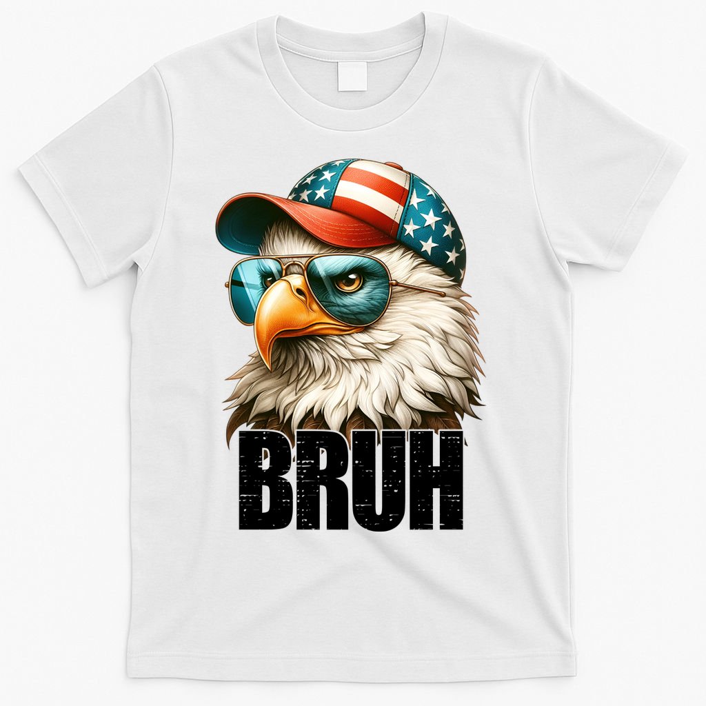 Bruh Fourth 4th Of July Eagle American Patriotic T-Shirt product image 6