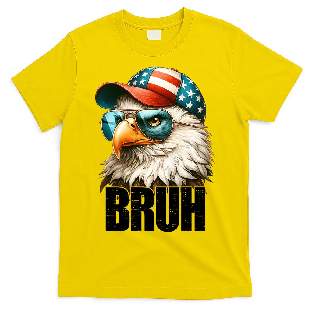 Bruh Fourth 4th Of July Eagle American Patriotic T-Shirt product image 2